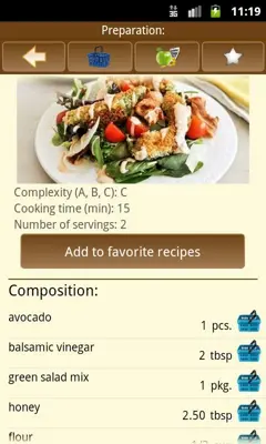 Delicious Recipes android App screenshot 0